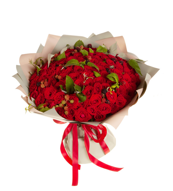 Bouquet-solo roses Grand Prix (15,25,35,51,75 or 101) – photo #5