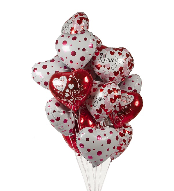 Bouquet of balloons Unearthly love (25 or 51 balloons) – photo #1