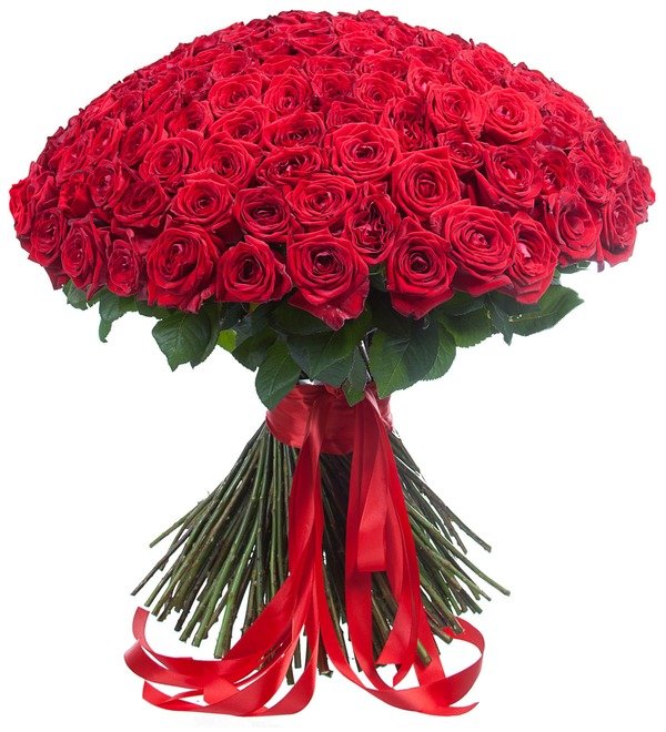 Букет из 201 красной розы Ты - мой мир! – фото № 2