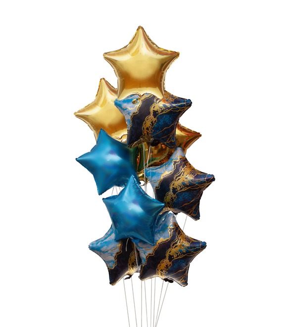 Букет шаров Бескрайнее море (11 или 21 шар) – фото № 1