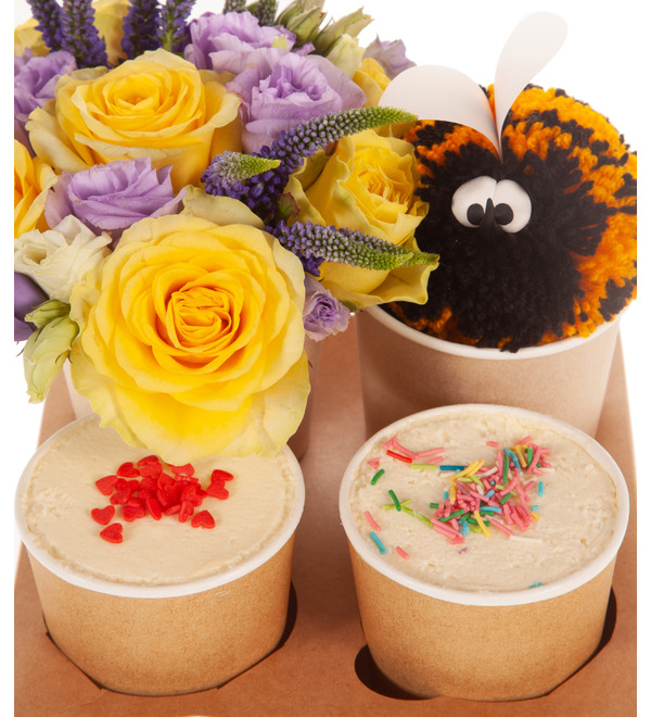 Gift set of desserts with flowers My sweet – photo #2