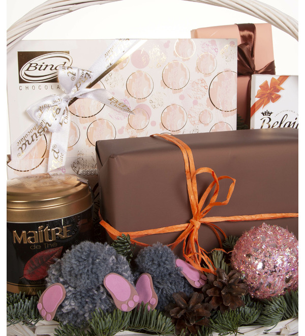 Подарочная корзина Розовый снегопад – фото № 2