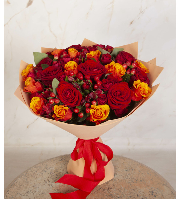 Букет-оркестр Пламя любви – фото № 1