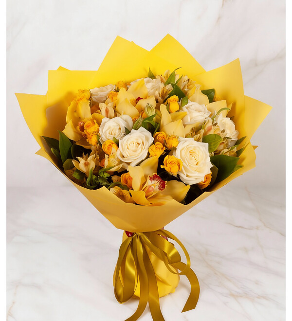 Bouquet-quartet Bright sun – photo #1