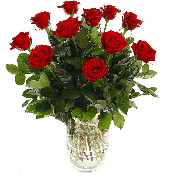 Букет из 11 красных роз Флирт с мечтой LV R11.red JEK – фото № 2