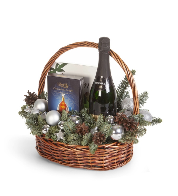 Подарочная корзина Серебряный снег – фото № 5