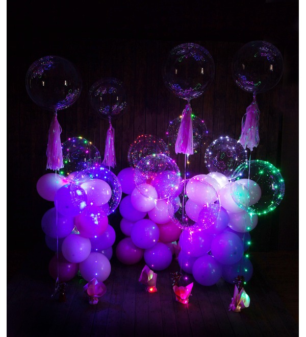 Decoration with balloons Magic flicker – photo #5