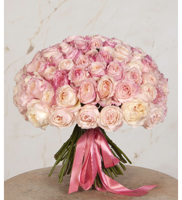 Букет-соло роз David Austin Keira (51, 75 или 101) – фото № 3