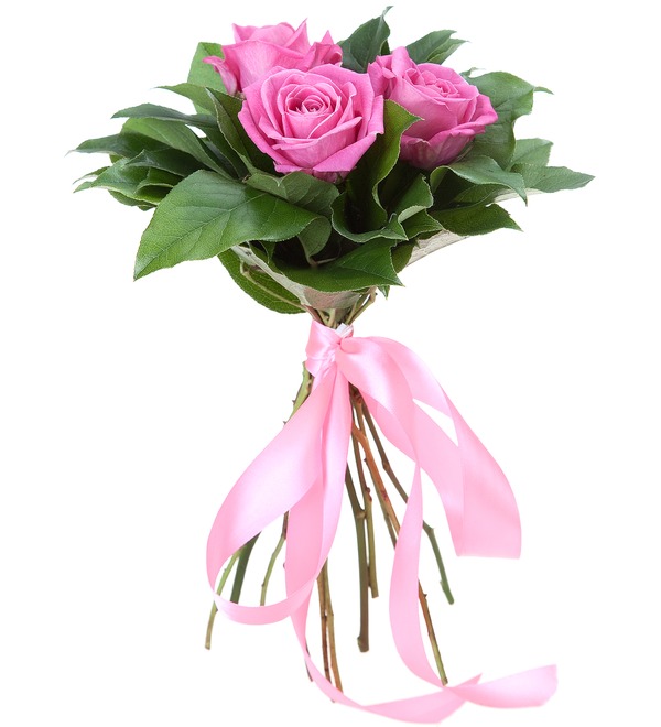 Bouquet of 3 pink roses RBR114 VIN – photo #2