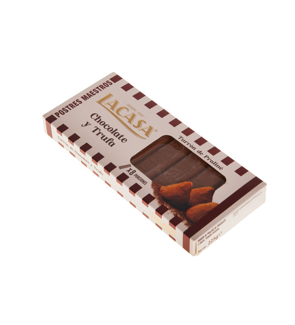 LACASA Truffle nougat with praline in milk chocolate 225 gr. – photo #3