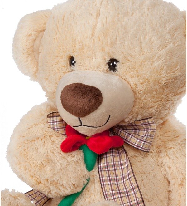 Soft toy Bear with a flower (65 cm) – photo #2