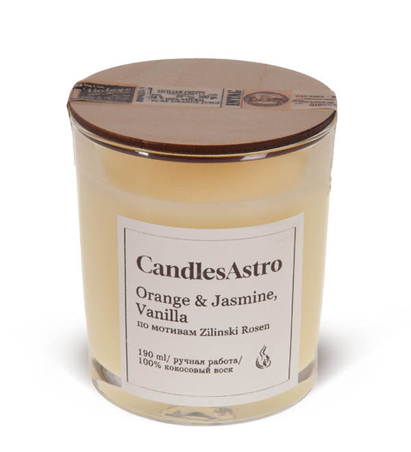 Scented candle Orange & Jasmine, Vanilla – photo #1