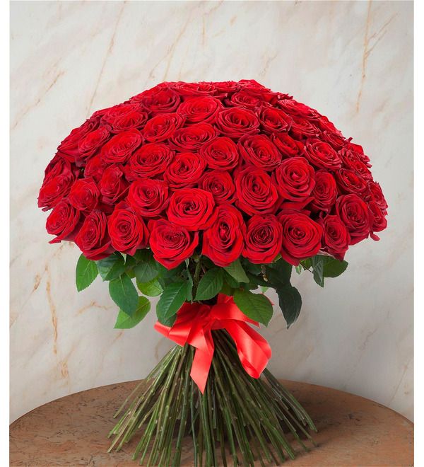 Bouquet of 101 Roses Royal gift – photo #1