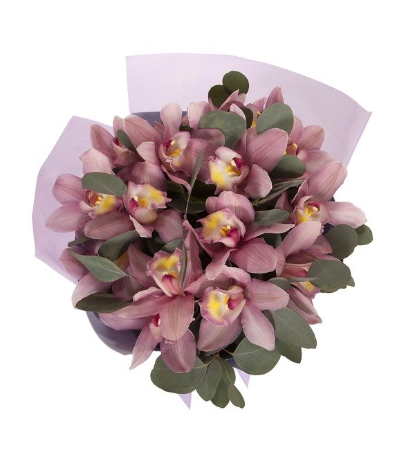 Bouquet-solo Pink orchids (15,25,51 or 75) – photo #3