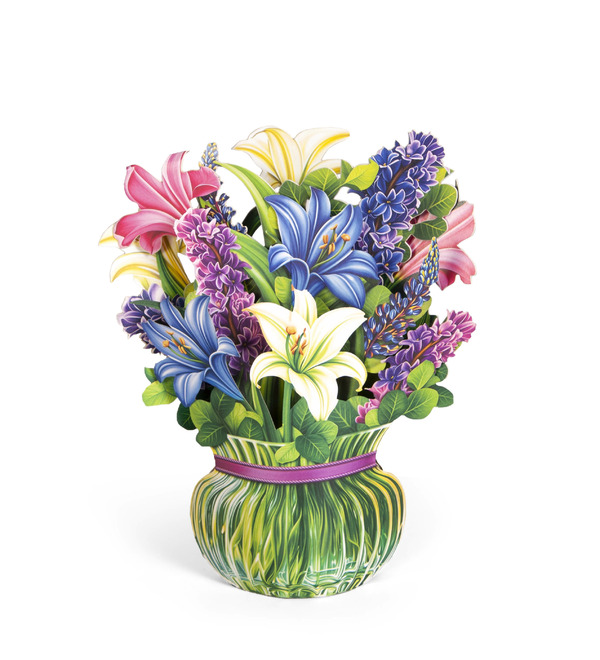 Открытка 3D Букет цветов – фото № 1