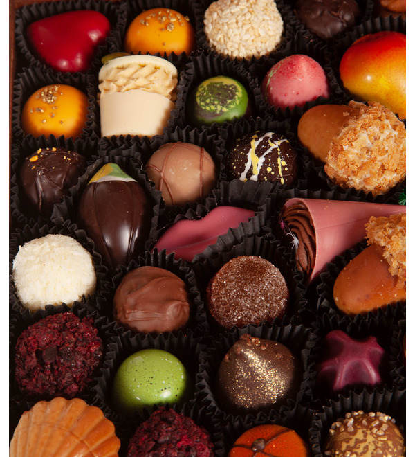 Конфеты ручной работы из бельгийского шоколада Весенняя шкатулка BIG – фото № 3