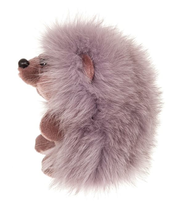 Toy from natural fur of polar fox and mink Hedgehog (20 cm) – photo #2