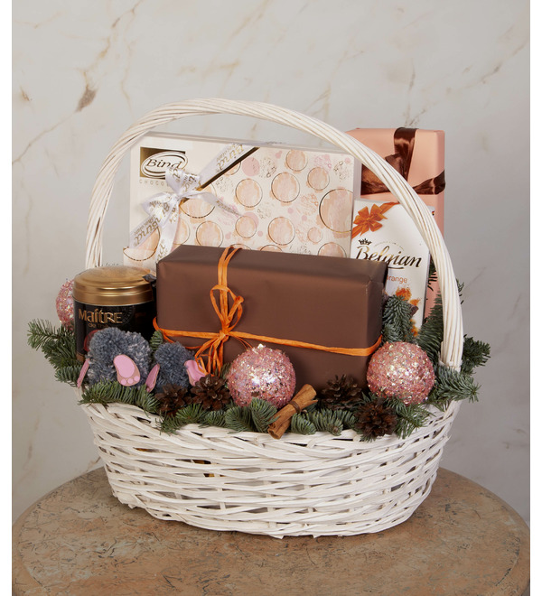 Подарочная корзина Розовый снегопад – фото № 3