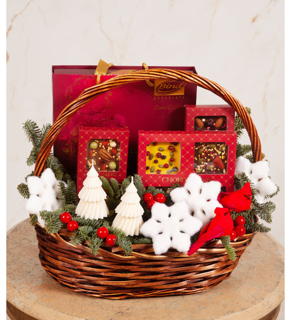 Подарочная корзина Снежный лес – фото № 1