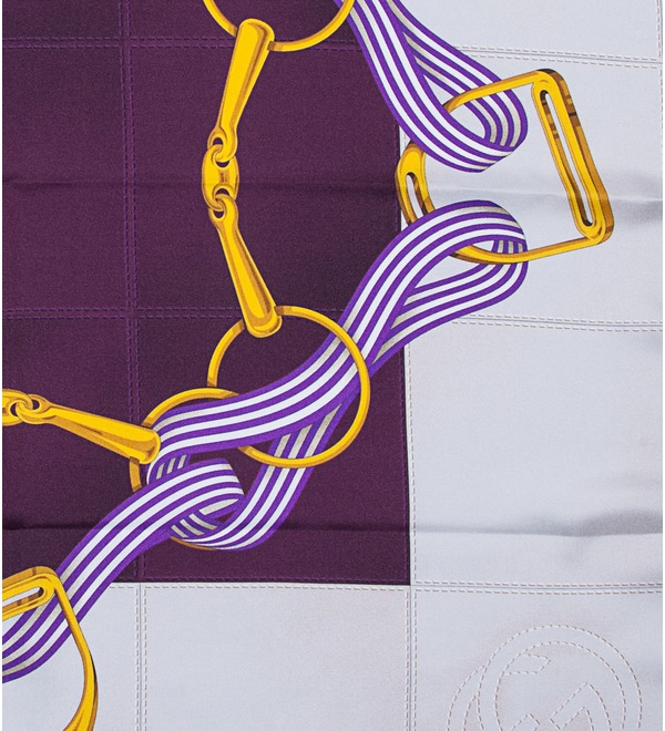 Silk shawl GUCCI (Italy, 90x90 cm) – photo #2