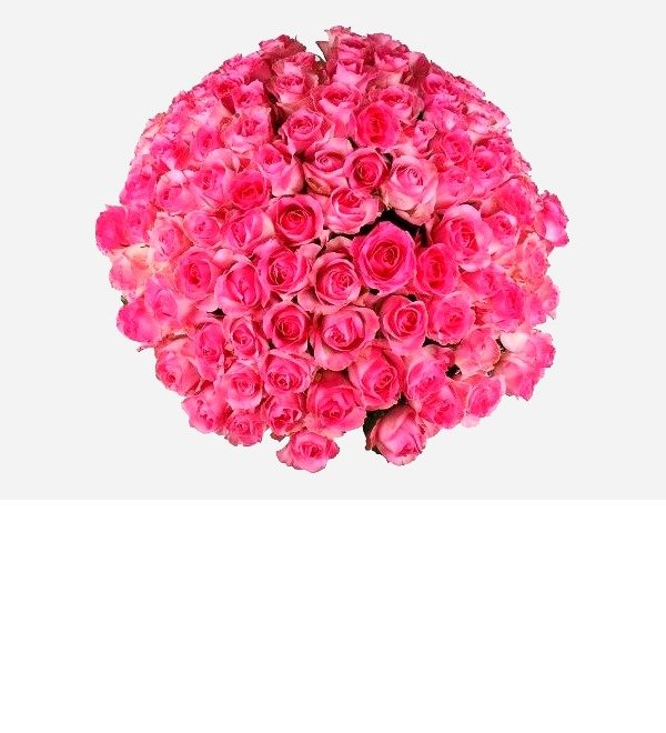 Букет из 101 розовой розы 80 см KZRR101 CHI – фото № 2