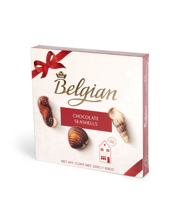 Шоколадные конфеты The Belgian Дары моря красный бант – фото № 2