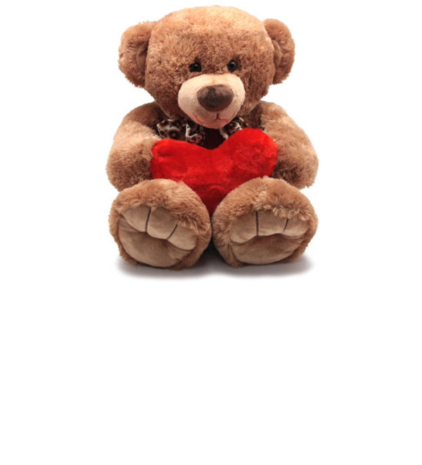Мягкая игрушка Медведь Берн с сердцем (50 см) – фото № 1