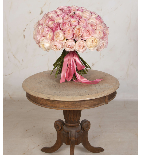 Букет-соло роз David Austin Keira (51, 75 или 101) – фото № 4