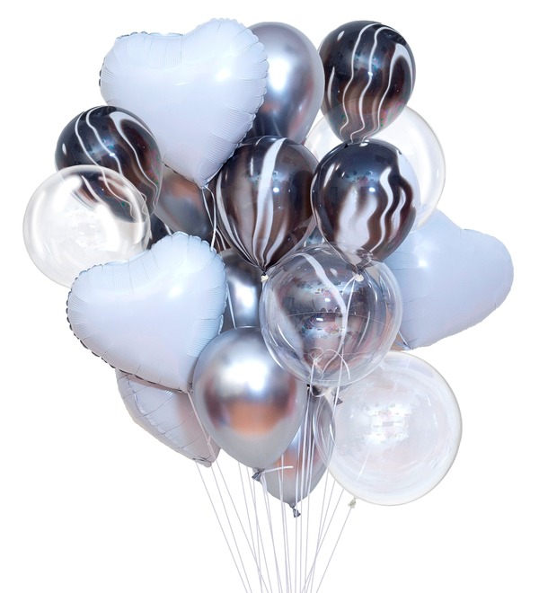 Bouquet of balloons Gamma (11 or 21 balloons) – photo #1