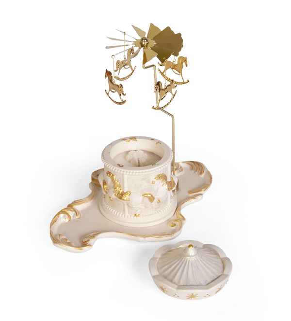 Свеча-статуэтка ручной работы Лошадка-качалка – фото № 1