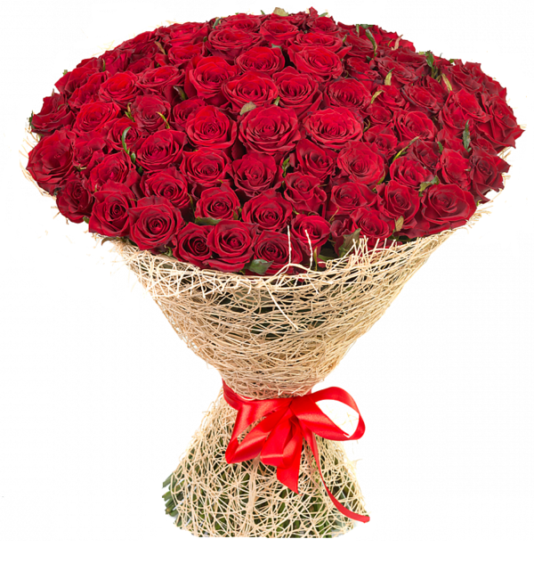 Букет из 125 красных роз RUSCH3 MAD – фото № 1