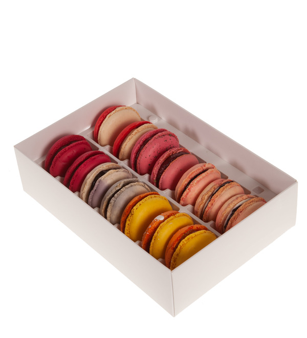 Assorted 12 Grand macarons with decoration – photo #2