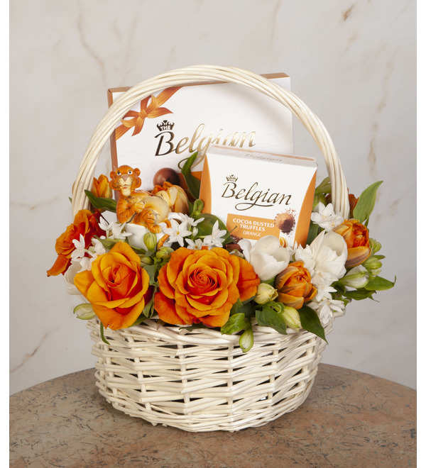 Подарочная корзина Оранжевая гармония – фото № 1