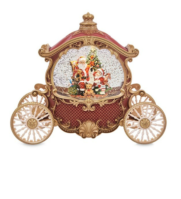 Новогодняя миниатюра с подсветкой Карета – фото № 1