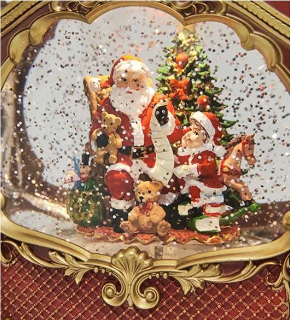 Новогодняя миниатюра с подсветкой Карета – фото № 3