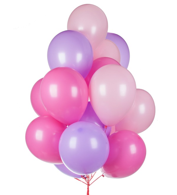 Букет шаров Ассорти для девочки (15 или 31 шар) – фото № 1