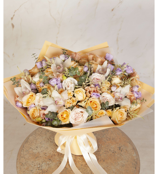 Букет-оркестр Кремовый шёлк – фото № 3