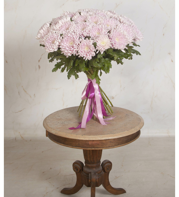 Bouquet-solo of Chrysanthemum Honeymoon (5,7,9,15,25,35 or 51) – photo #4