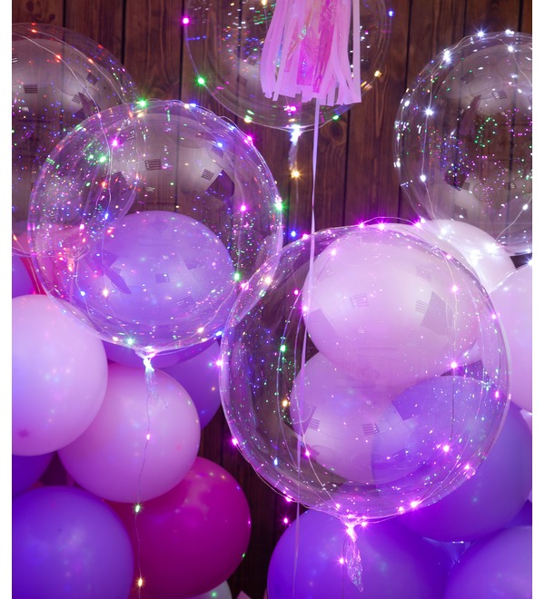 Decoration with balloons Magic flicker – photo #2