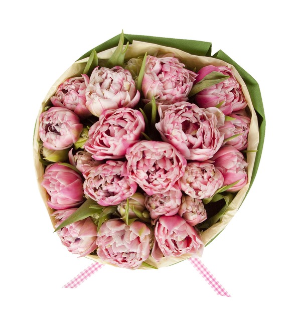 Букет-соло пионовидных тюльпанов Love You (15,25 или 35) – фото № 4