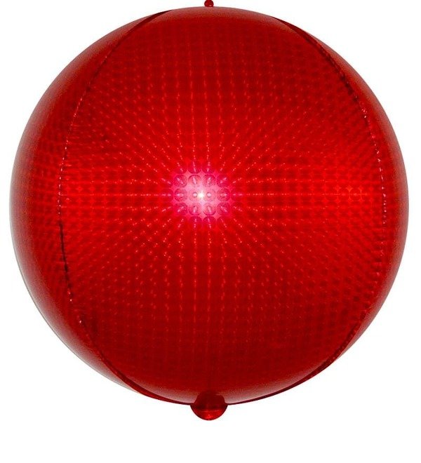 Воздушный шар Сфера 3D Красный (61 см) – фото № 1