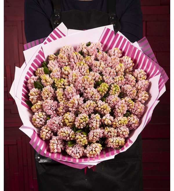 Букет-соло Розовые гиацинты (15,25,35,51 или 75) – фото № 1