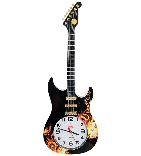 Wall Clock Electric Guitar – photo #1