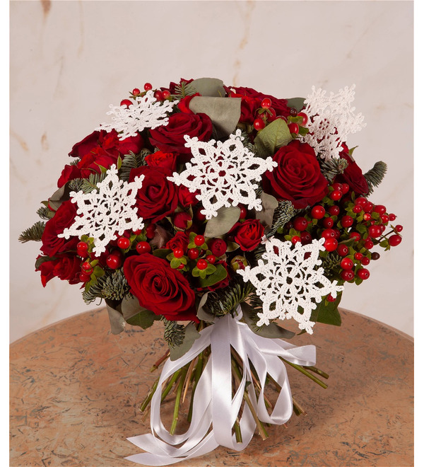 Bouquet trio Snow captivity – photo #1