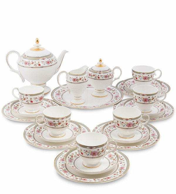 Tea set 22 items for 6 persons Milano Marittima Pavone – photo #1