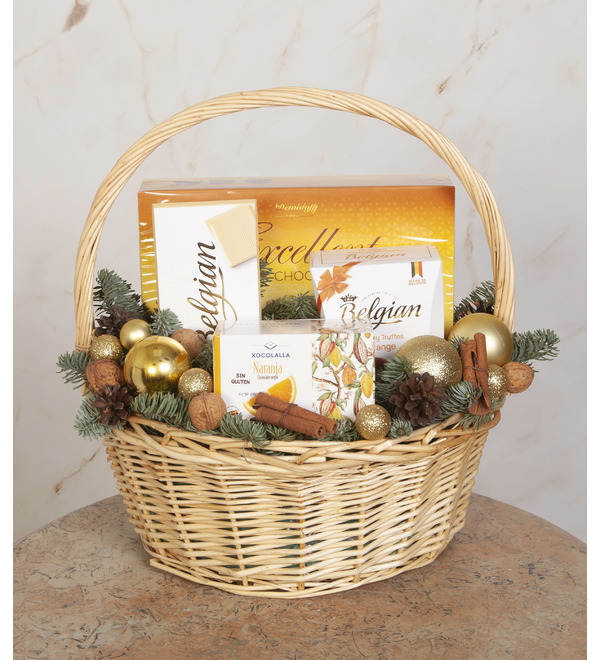 Подарочная корзина Золото праздника – фото № 1