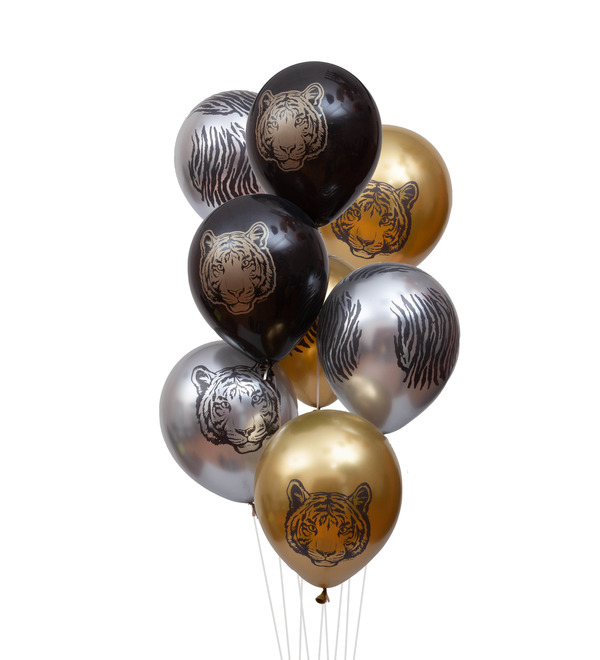Bouquet of balloons Noble tiger (15 or 31 balloons) – photo #1