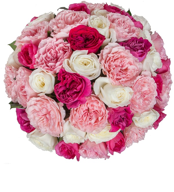 Bouquet of pion-shaped roses Fairy (15, 25 or 51) – photo #5