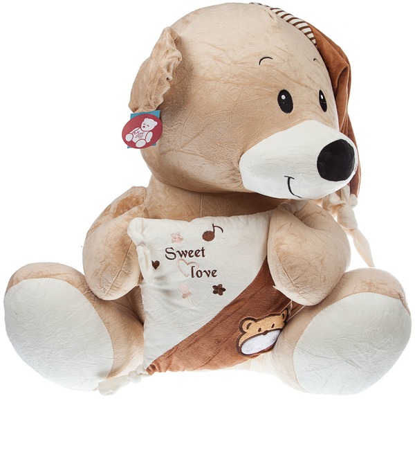 Soft toy Bear with a pillow (80 cm) – photo #4
