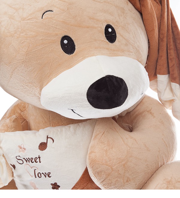 Soft toy Bear with a pillow (80 cm) – photo #3
